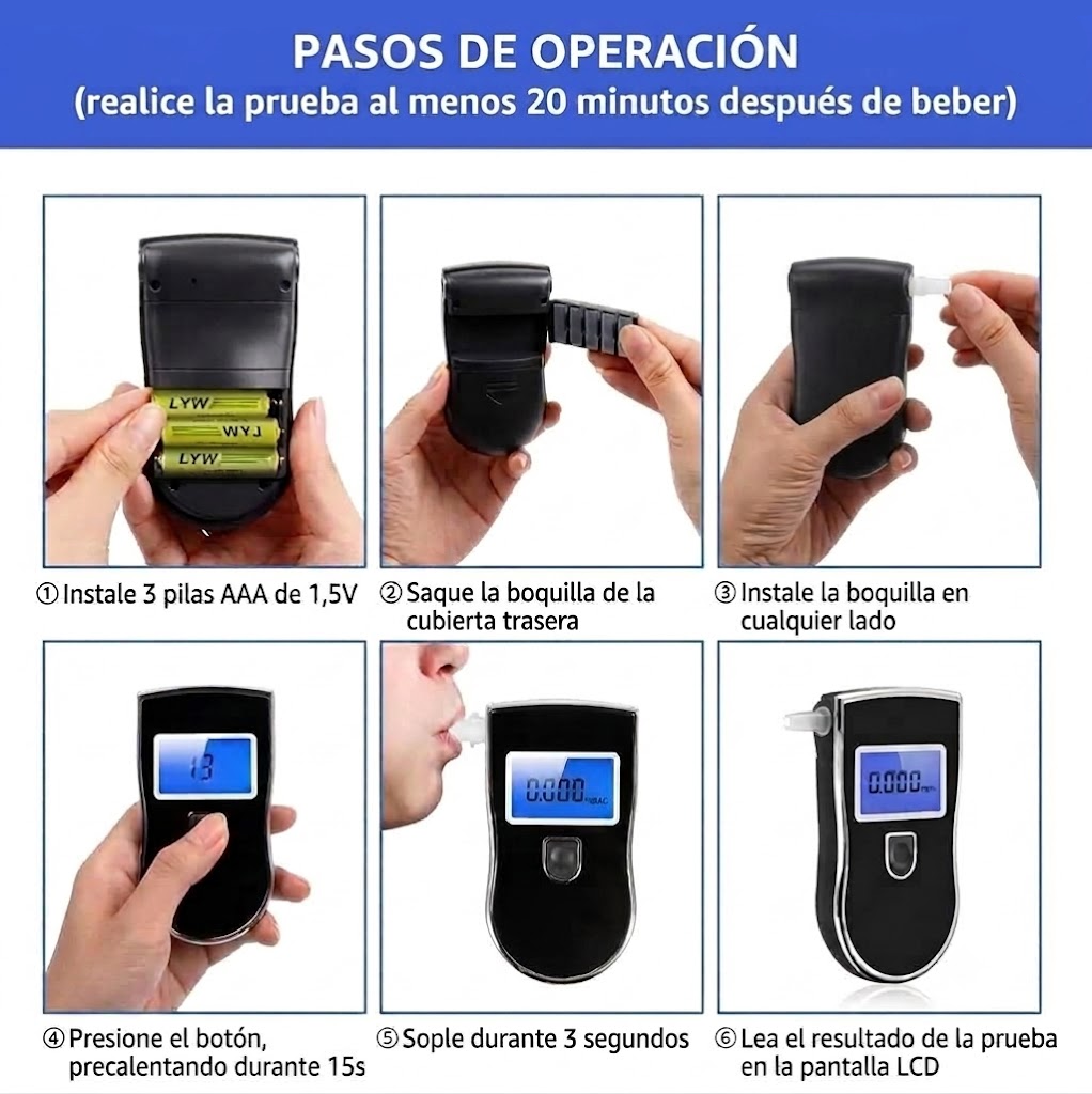 Alcoholímetro Portátil